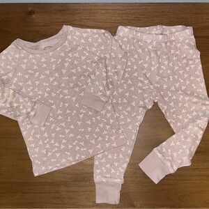Colored Organics Floral Mauve Toddler Set